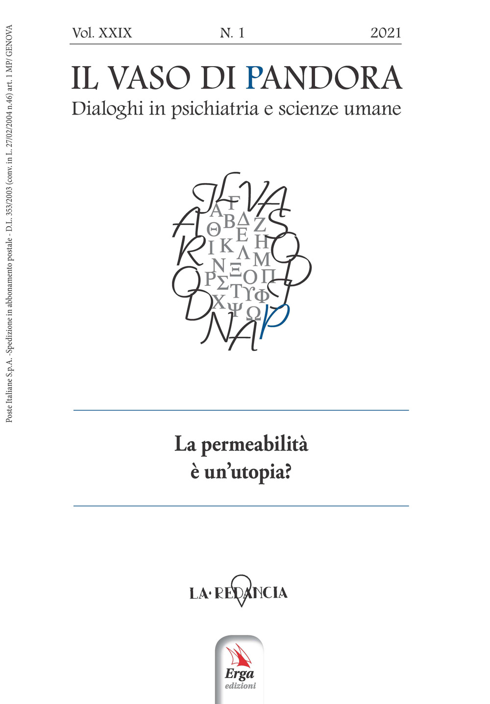 Il vaso di Pandora. Dialoghi in psichiatria e scienze umane (2021). Vol. 29: La permeabilità è un'utopia?