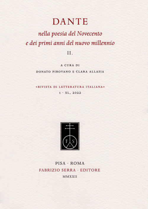 Dante nella poesia del Novecento e dei primi anni del nuovo millennio