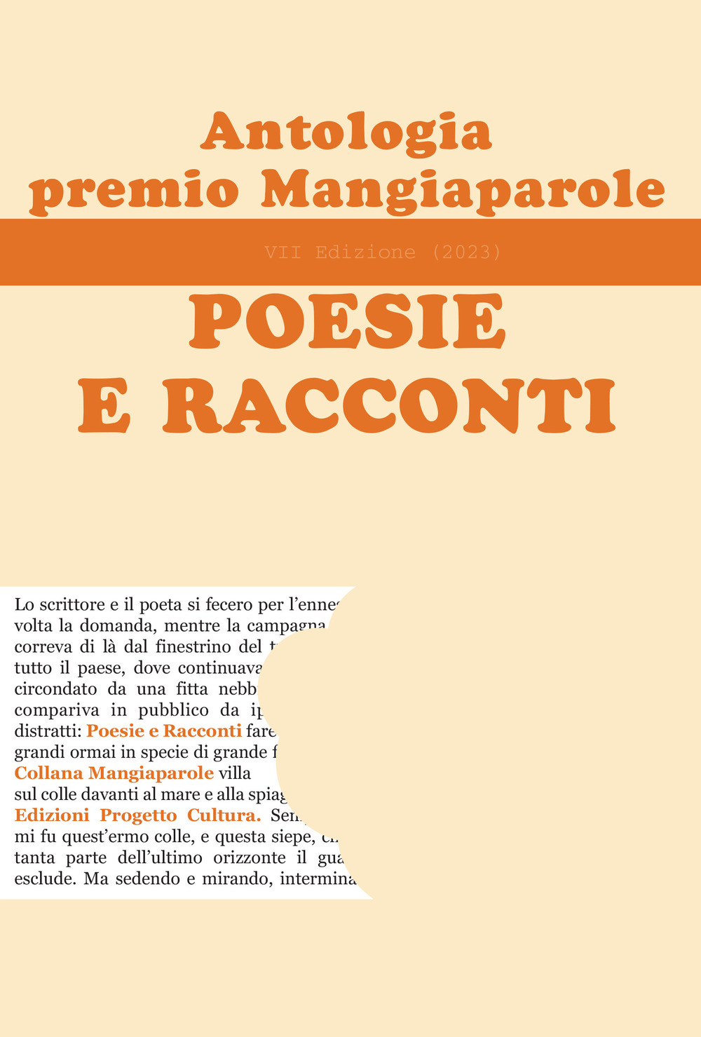 Antologia del premio Mangiaparole 2023. Poesie e Racconti