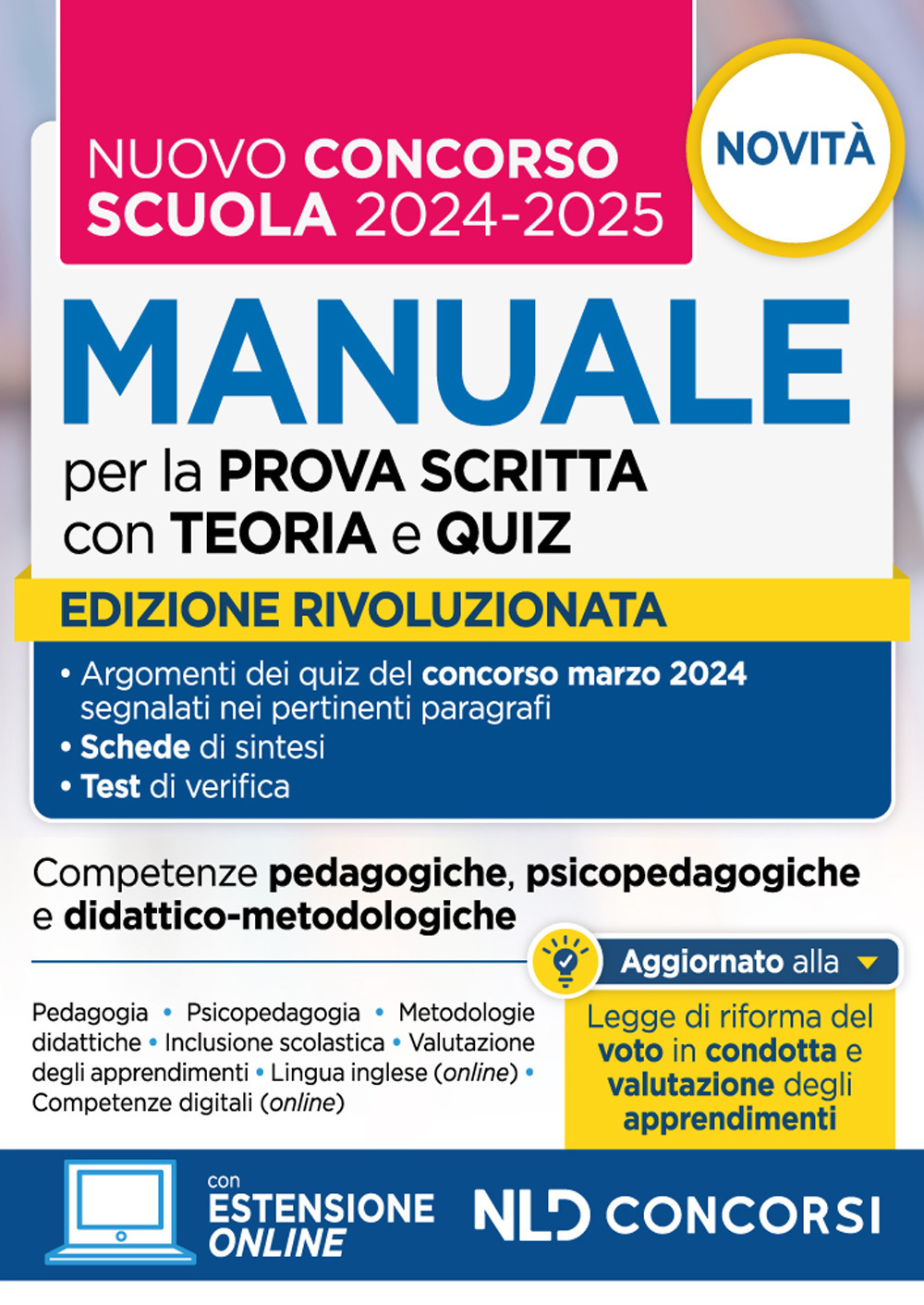 Manuale con teoria e test di verifica per il nuovo concorso docenti scuola 2024/2025