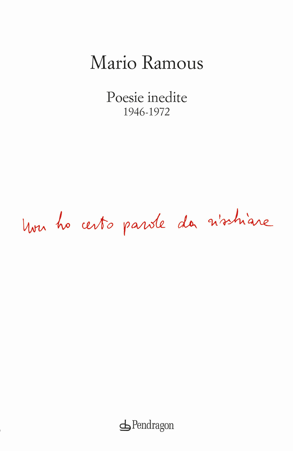 Poesie inedite 1946-1972