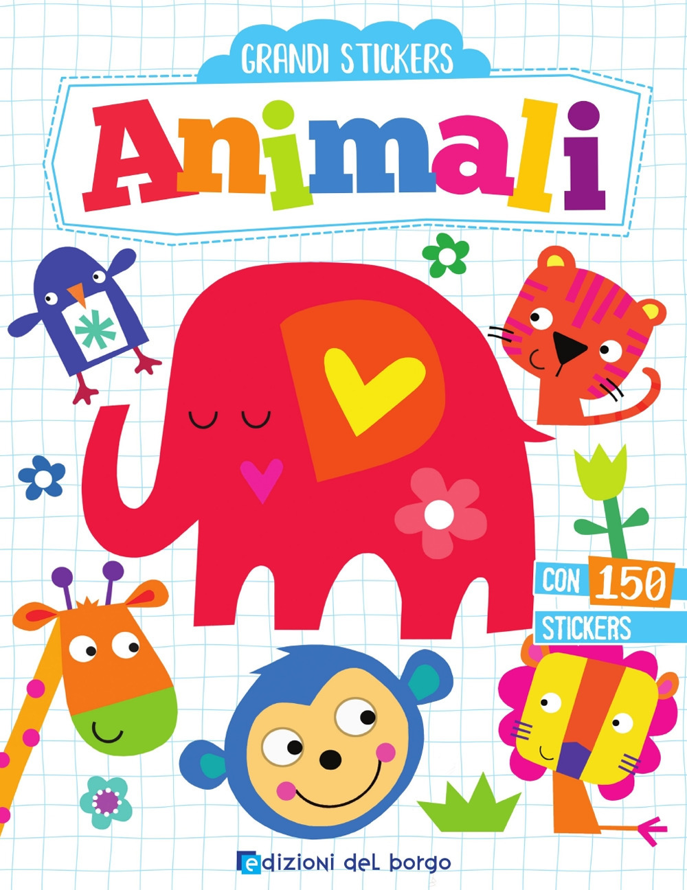 Animali. Grandi stickers. Con adesivi