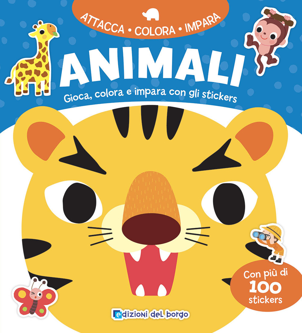 Animali. Gioca, colora e impara con gli stickers. Ediz. a colori