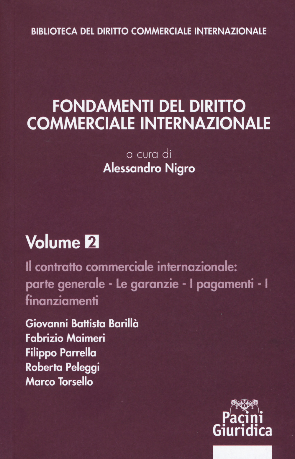 Fondamenti del diritto commerciale internazionale. Vol. 2: Parte generale: le garanzie, i pagamenti, i finanziamenti