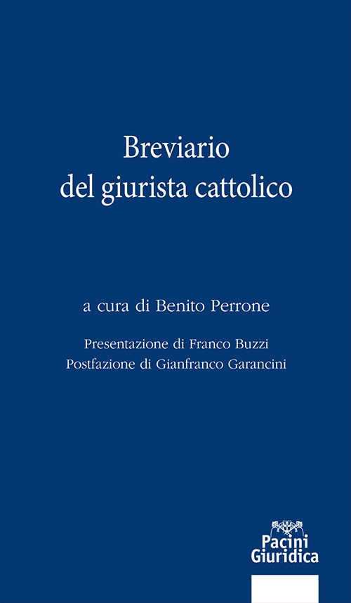 Breviario del giurista cattolico