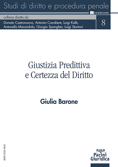 Giustizia predittiva e certezza del diritto