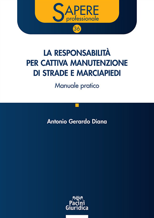 La responsabilità per cattiva manutenzione di strade e marciapiedi. Manuale pratico