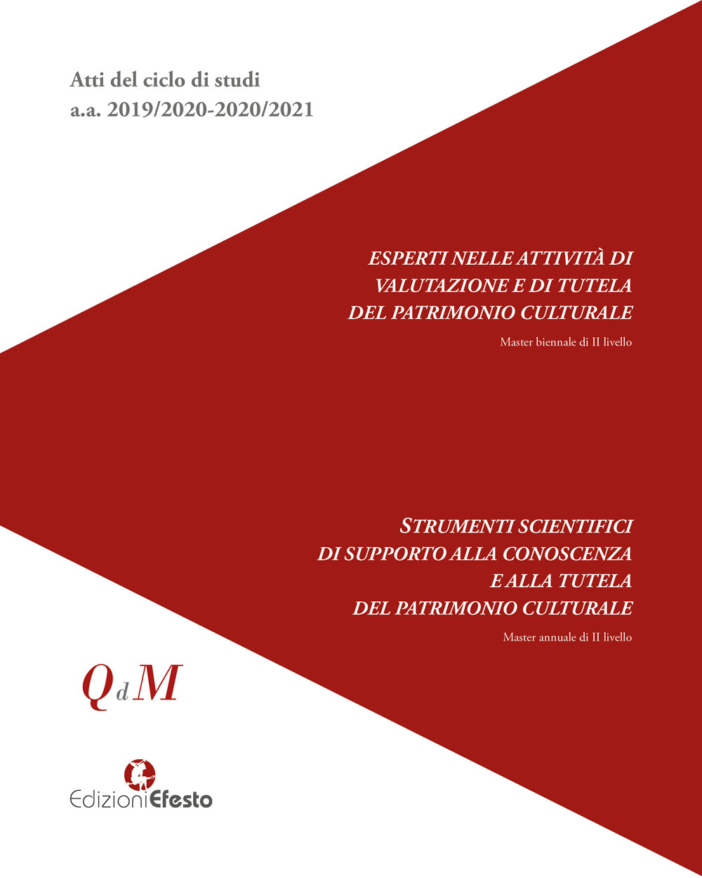 Atti del ciclo di studi a.a. 2019/2020-2020/2021. Esperti nelle attività di valutazione e di tutela del patrimonio culturale. Strumenti scientifici di supporto alla conoscenza e alla tutela del patrimonio culturale