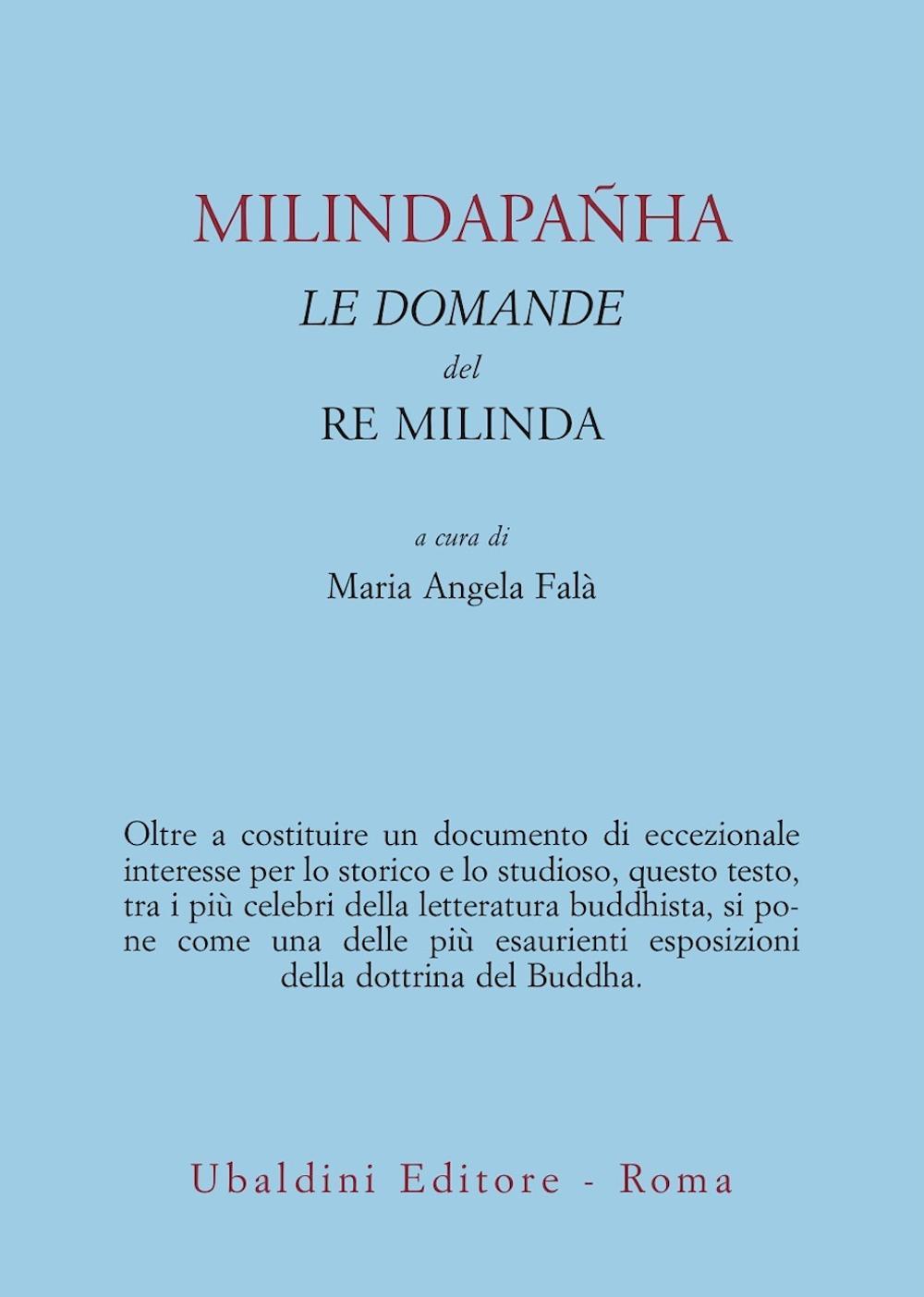 Milindapanha. Le domande del re Milinda