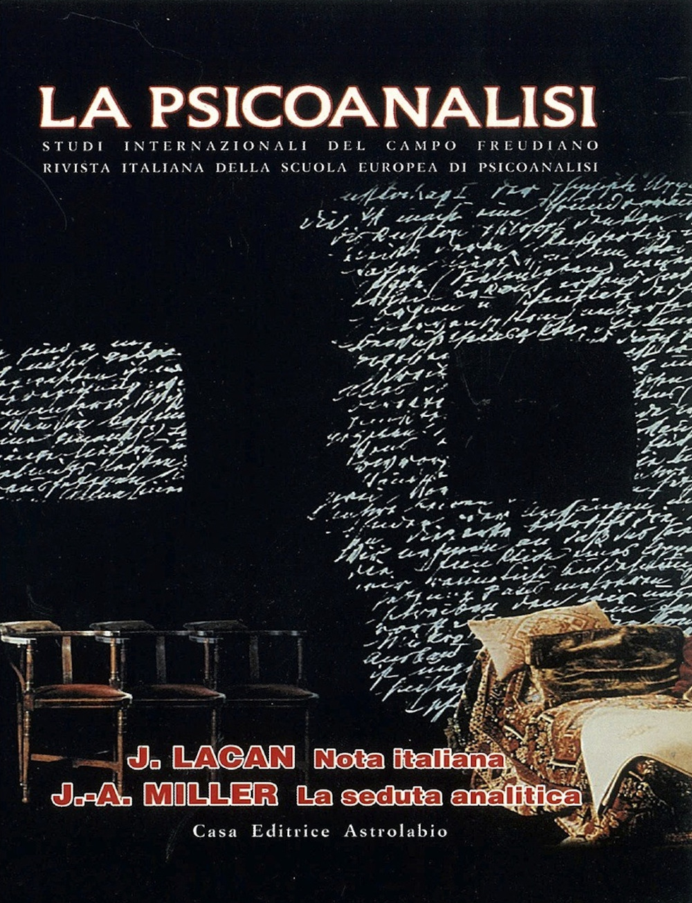 La psicoanalisi. Vol. 29: Nota italiana