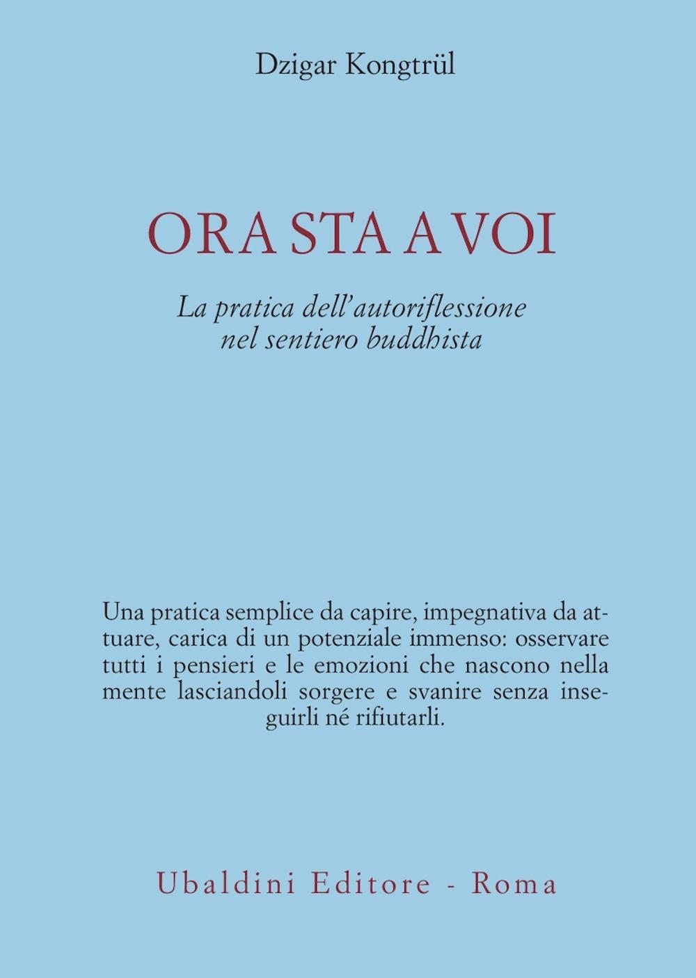 Ora sta a voi. La pratica dell'autoriflessione nel sentiero buddhista