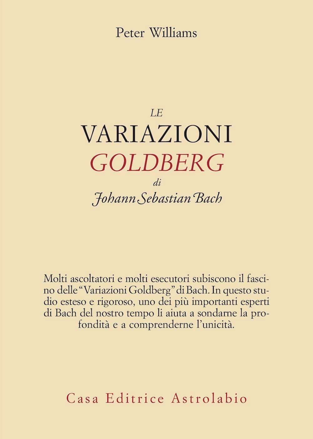 Le variazioni Goldberg di Johann Sebastian Bach