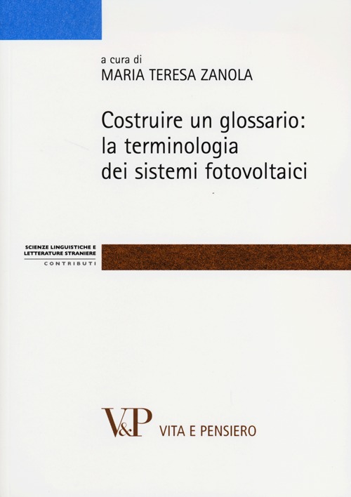 Costruire un glossario: la terminologia dei sistemi fotovoltaici