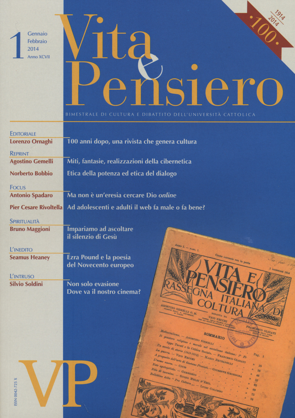 Vita e pensiero (2014). Vol. 1