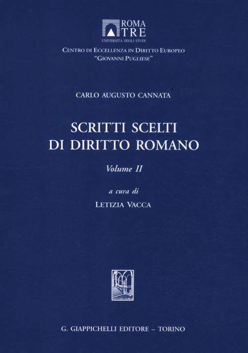 Scritti scelti di diritto romano. Vol. 2