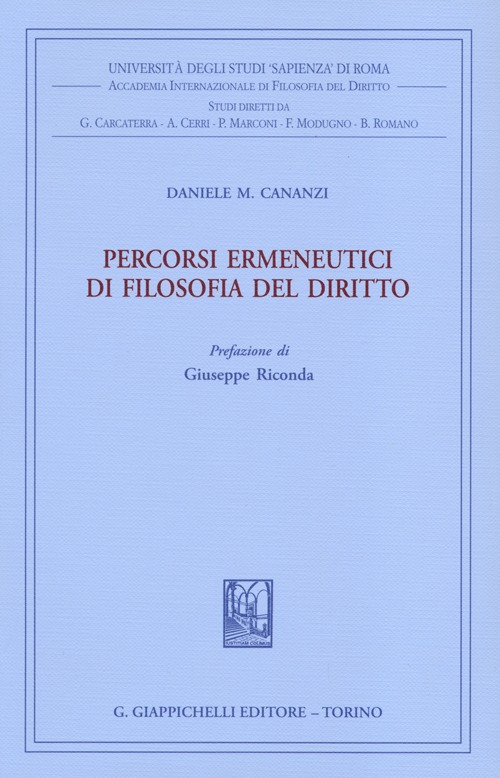 Percorsi ermeneutici di filosofia del diritto. Vol. 1