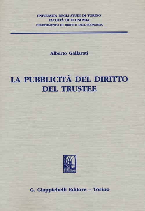 La pubblicità del diritto del trustee