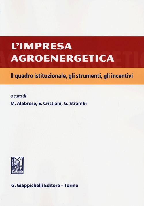 L'impresa agroenergetica. Il quadro istituzionale, gli strumenti, gli incentivi