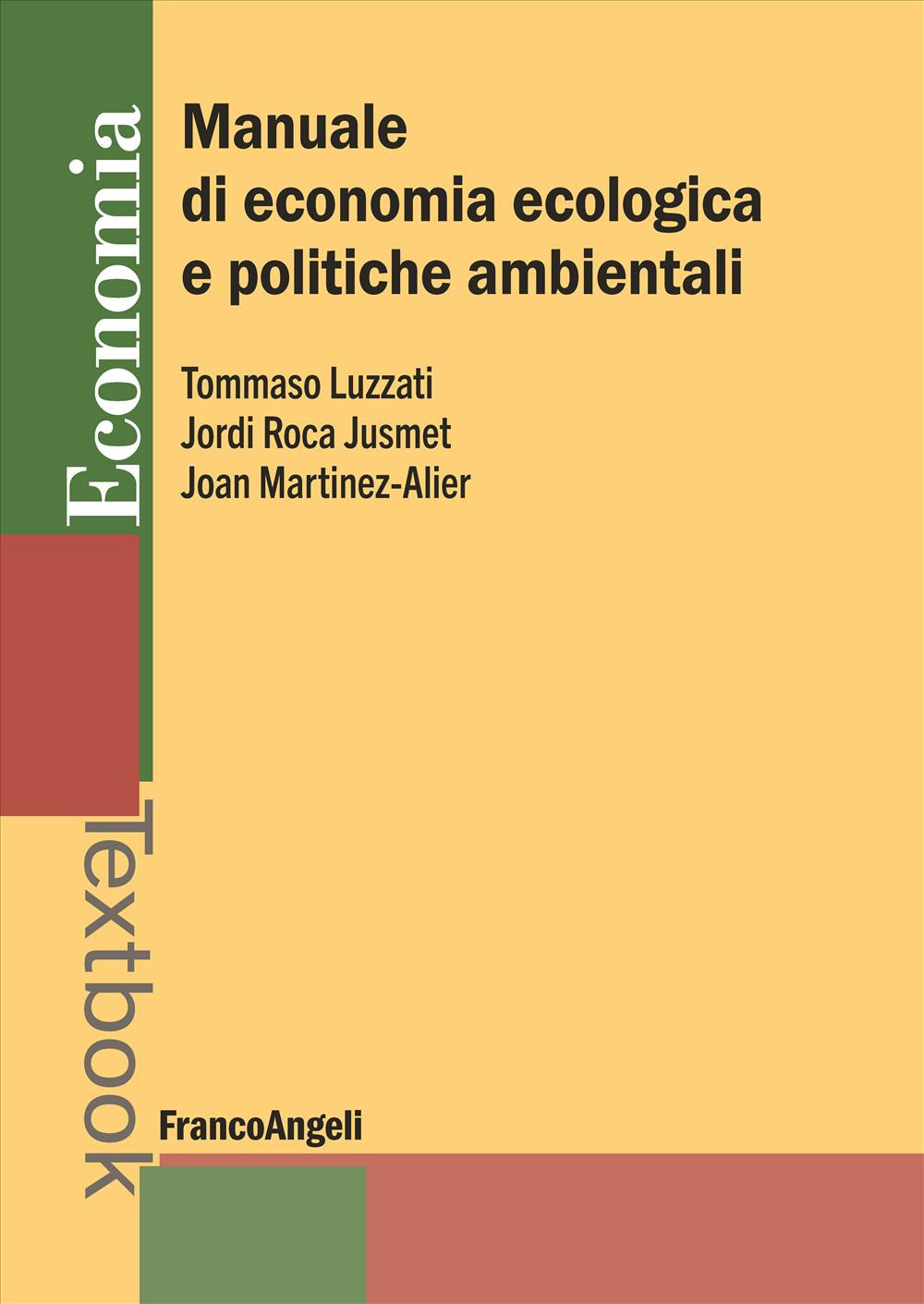 Manuale di economia ecologica e politiche ambientali