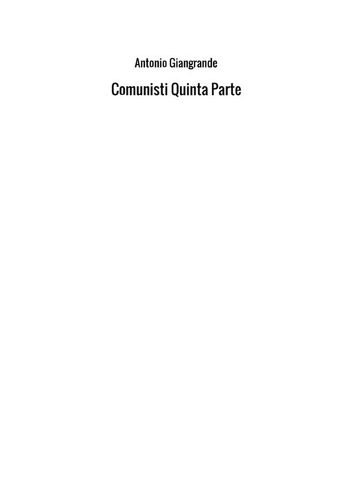 Comunisti. Vol. 5