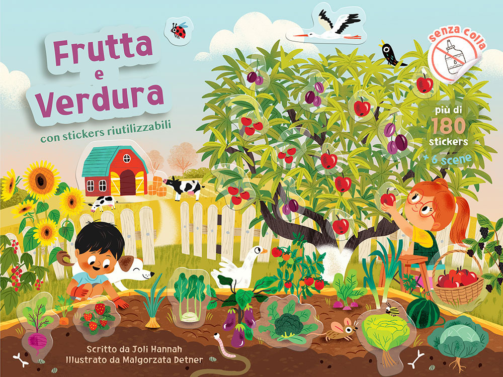 Frutta e verdura. Con adesivi. Ediz. a colori