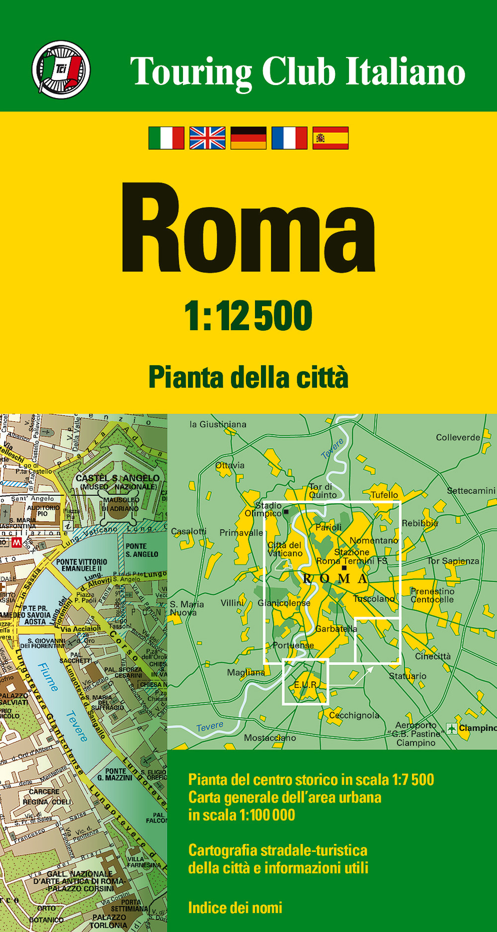 Roma 1:12.500. Ediz. multilingue