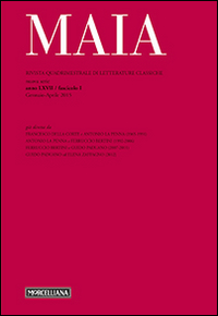 Maia. Rivista di letterature classiche (2015). Vol. 1