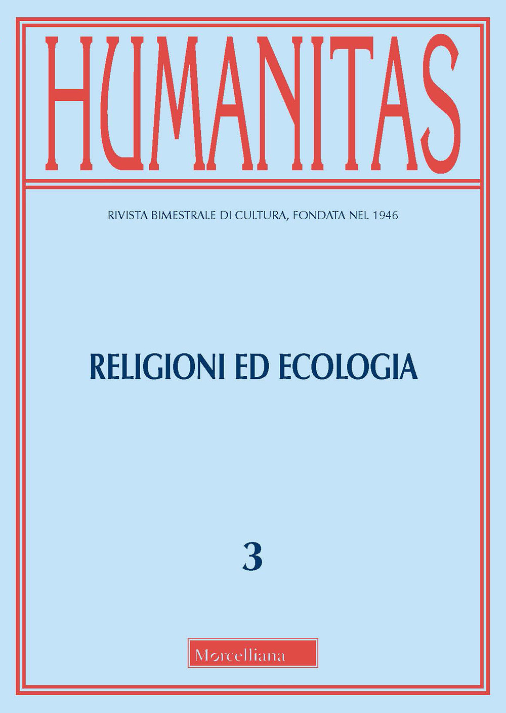 Humanitas (2021). Vol. 3: Religioni ed ecologia