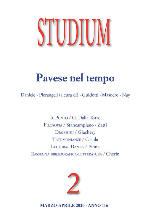 Studium (2020). Vol. 2: Pavese nel tempo