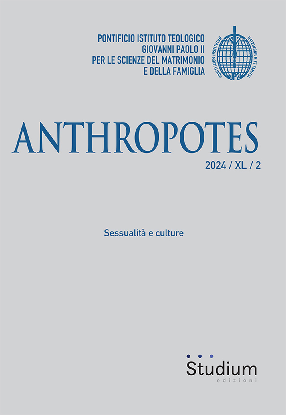 Anthropotes (2024). Vol. 2: Sessualità e culture