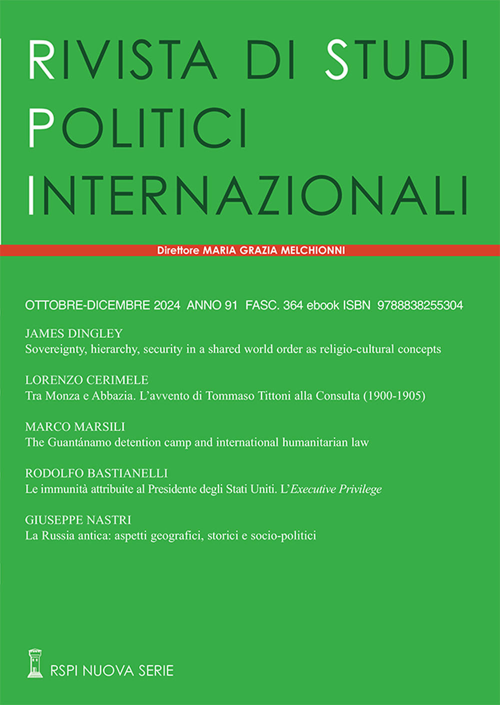 Rivista di studi politici internazionali (2024). Vol. 4