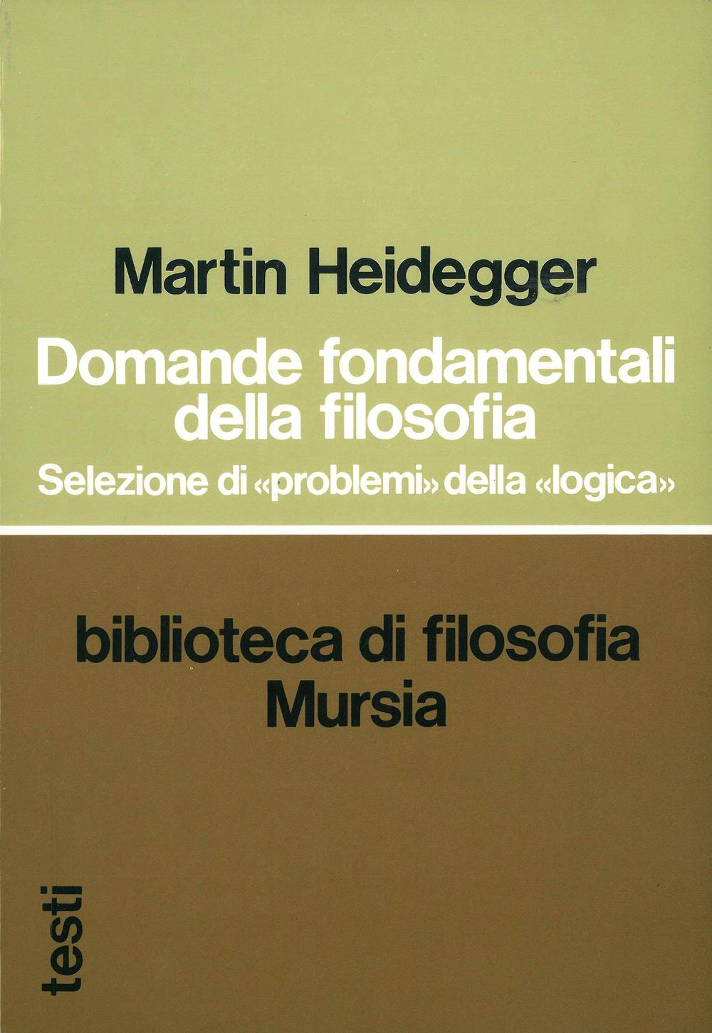 Domande fondamentali della filosofia. Selezione di problemi della logica