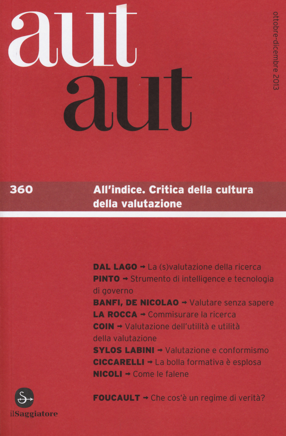 Aut aut. Vol. 360