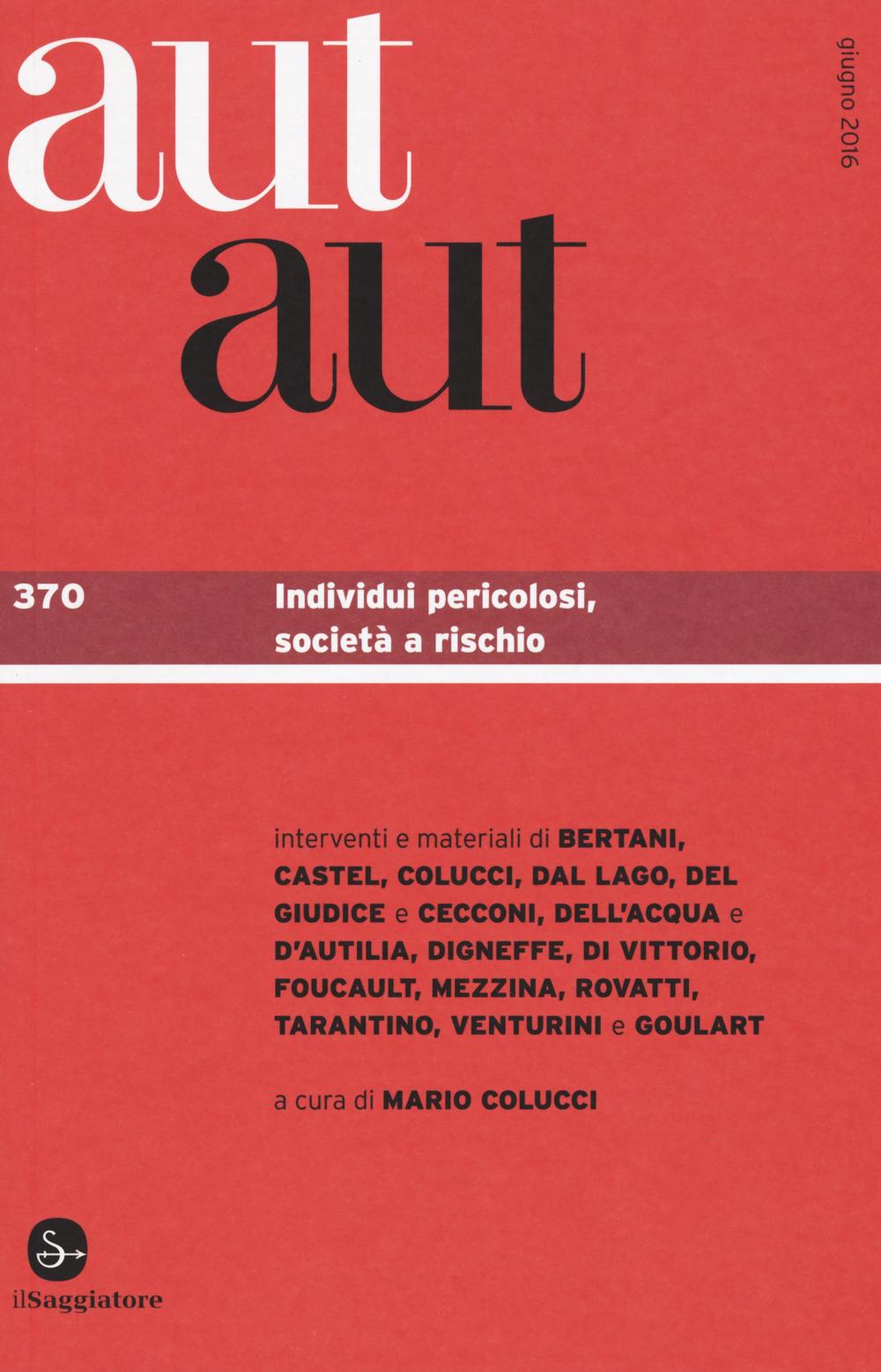 Aut aut. Vol. 370