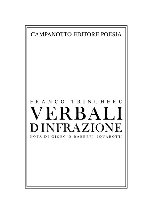 Verbali d'infrazione