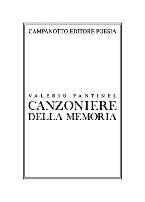 Canzoniere della memoria