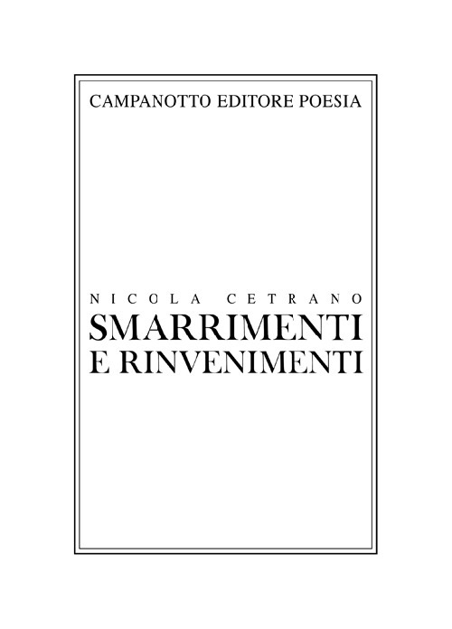 Smarrimenti e rinvenimenti