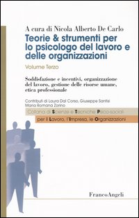 Teorie & strumenti per lo psicologo del lavoro e delle organizzazioni. Vol. 3: Soddisfazione e incentivi, organizzazione del lavoro, gestione delle risorse umane, etica professionale