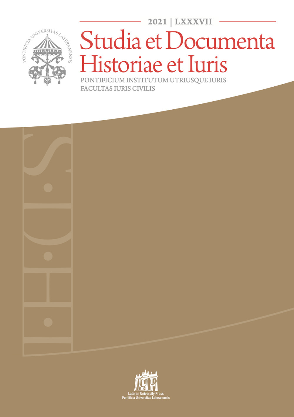 Studia et documenta historiae et iuris (2021). Vol. 87