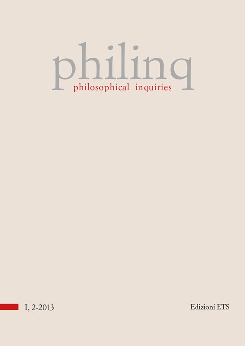 Philinq. Philosophical inquiries (2013). Vol. 2