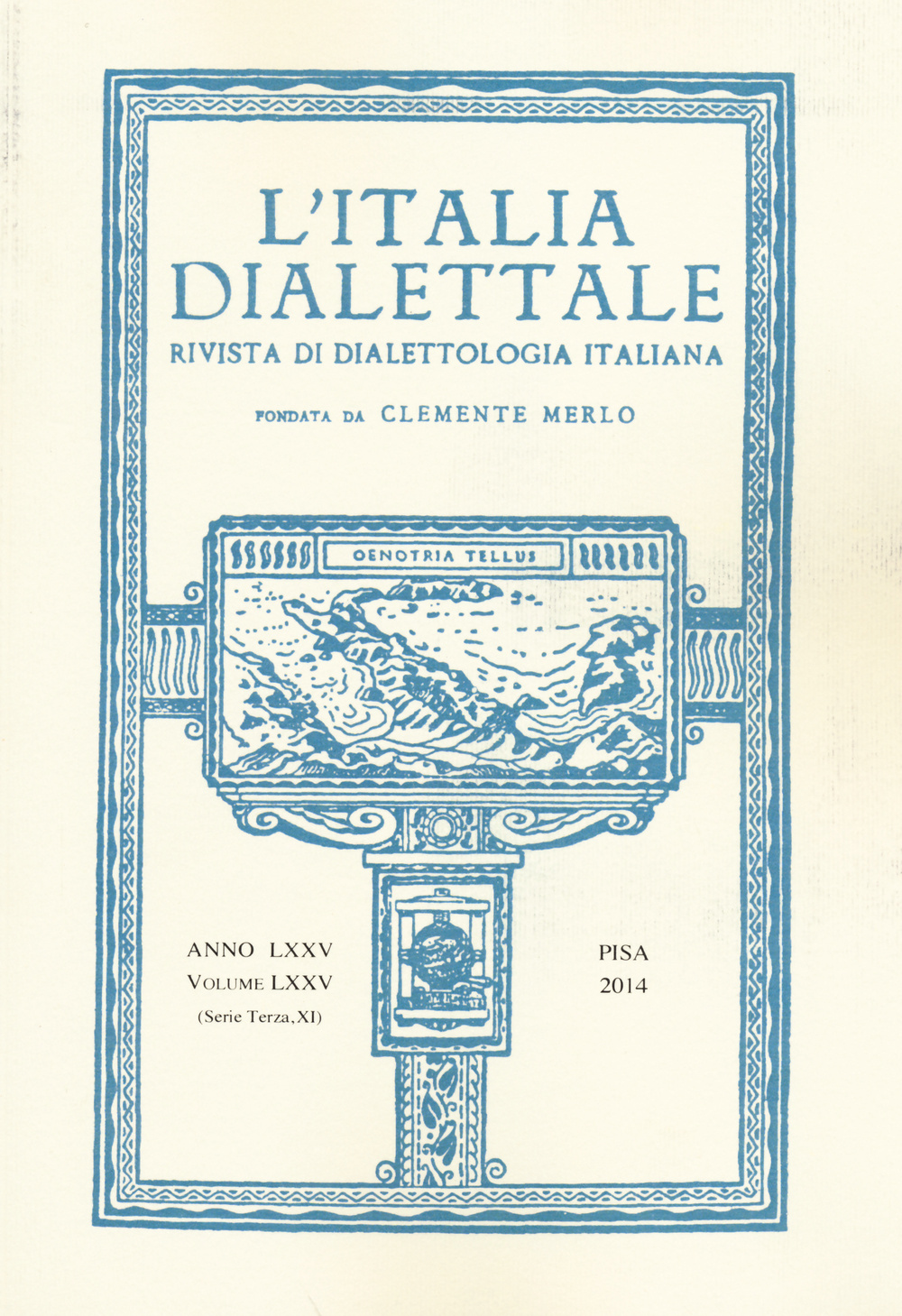 L'Italia dialettale. Rivista di dialettologia italiana. Vol. 75