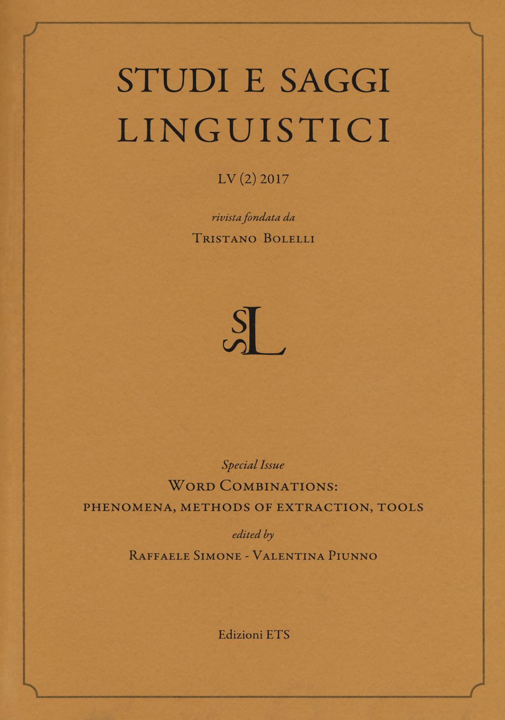 Studi e saggi linguistici (2017). Vol. 2