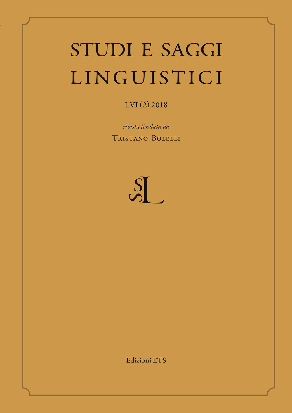 Studi e saggi linguistici (2018). Vol. 2