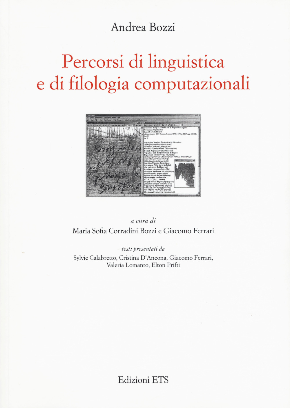 Percorsi di linguistica e di filologia computazionali