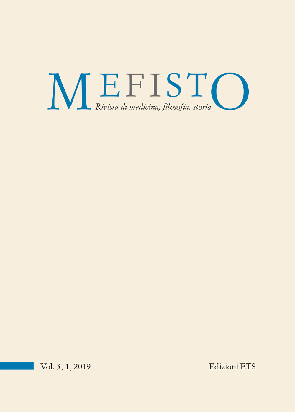 Mefisto. Rivista di medicina, filosofia, storia (2019). Vol. 3