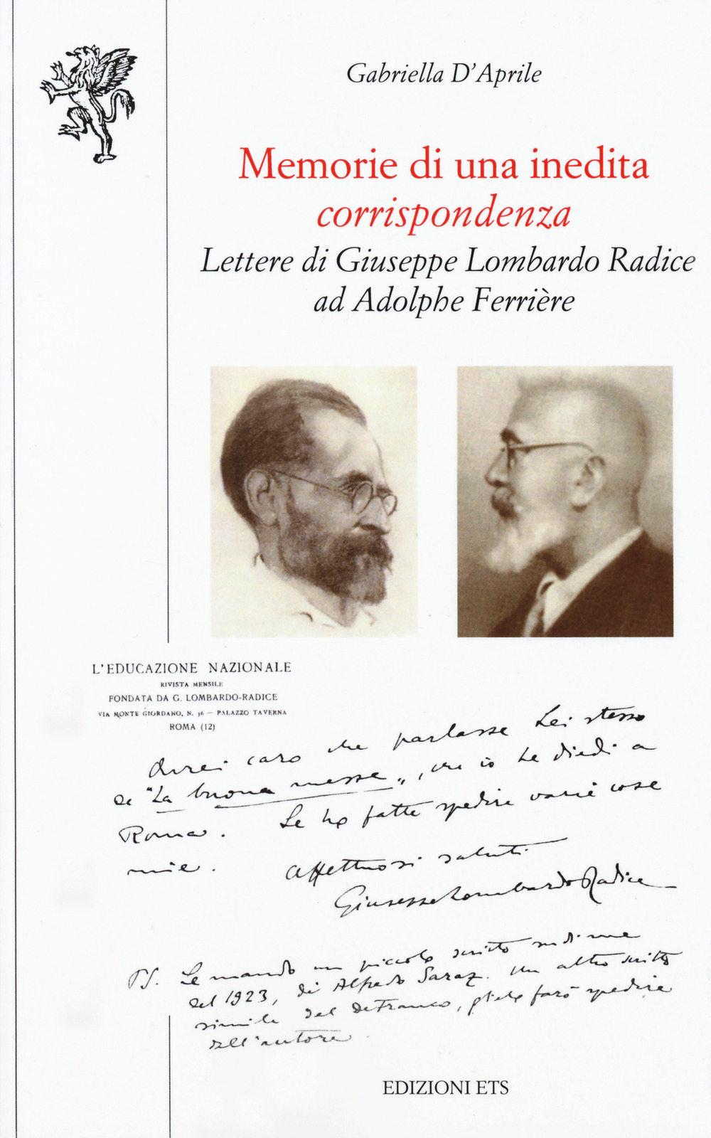 Memorie di una inedita corrispondenza. Lettere di Giuseppe Lombardo Radice ad Adolphe Ferrière