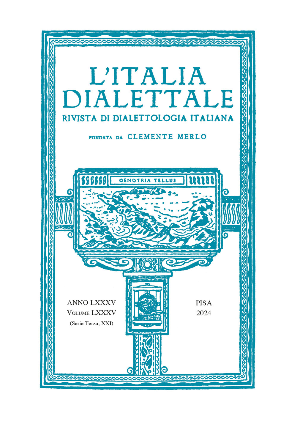 L'Italia dialettale. Rivista di dialettologia italiana (2024). Vol. 85