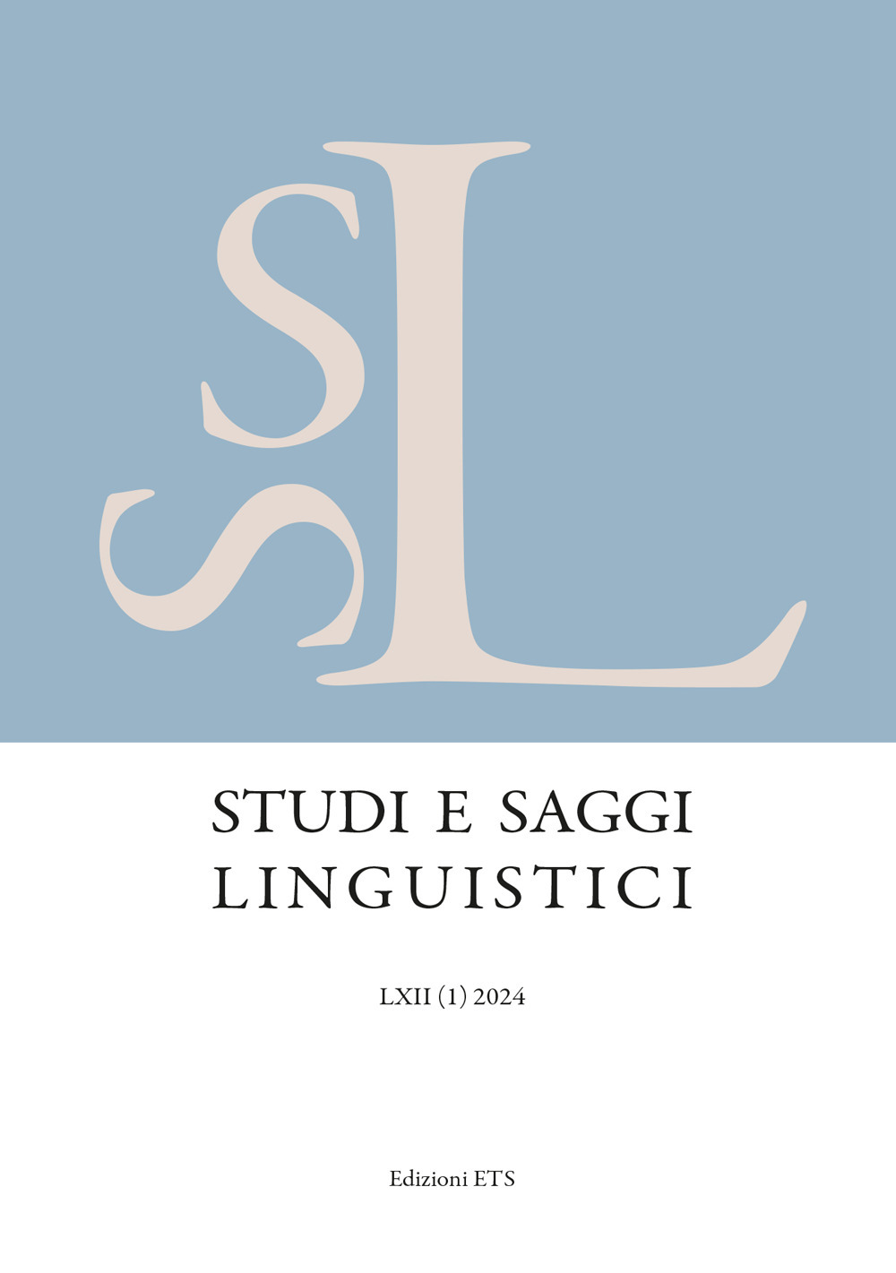 Studi e saggi linguistici (2024). Vol. 1