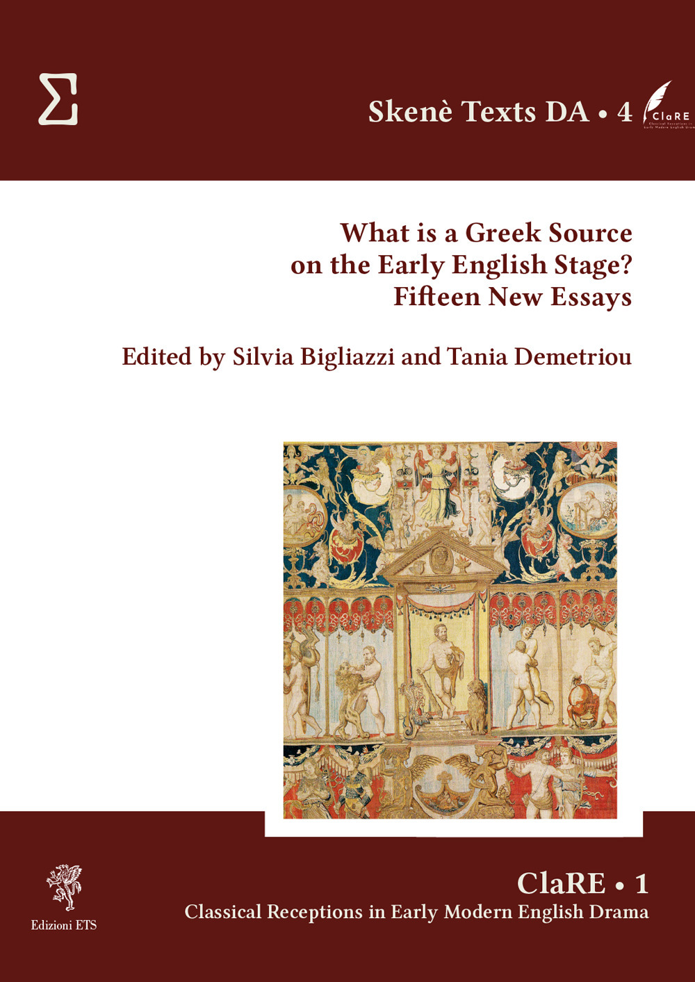 What is a Greek source on the early English stage? Fifteen new essays