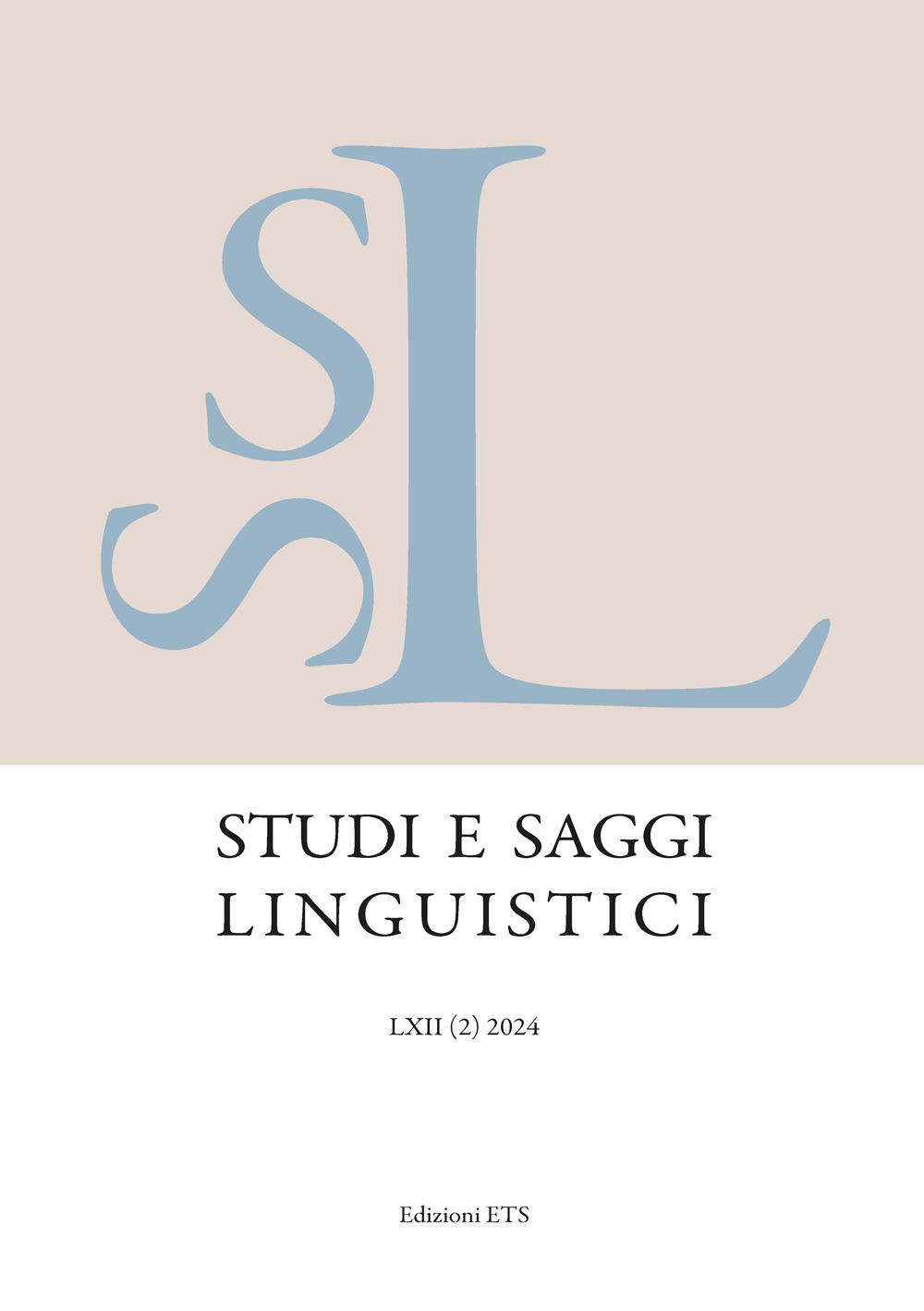 Studi e saggi linguistici (2024). Vol. 2